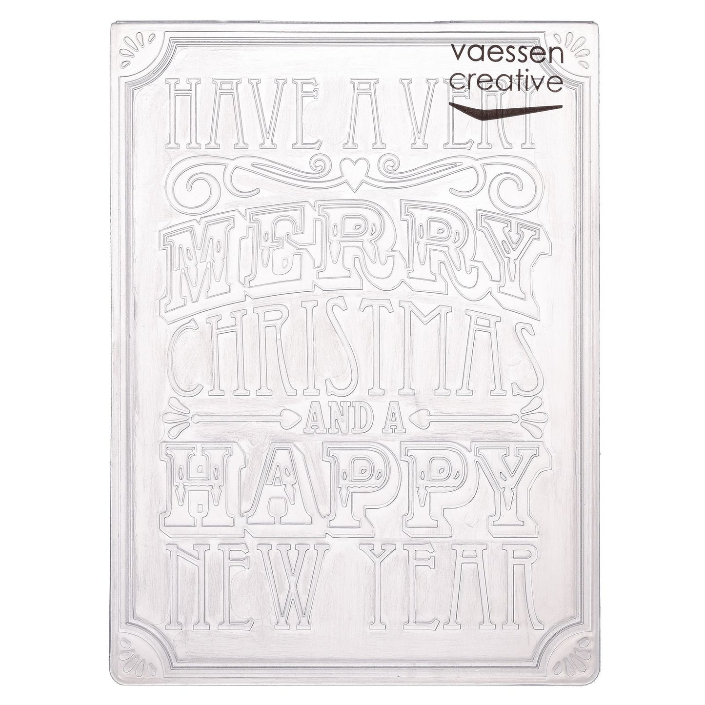 Vaessen creative • Prägeschablone Weihnachtsvers