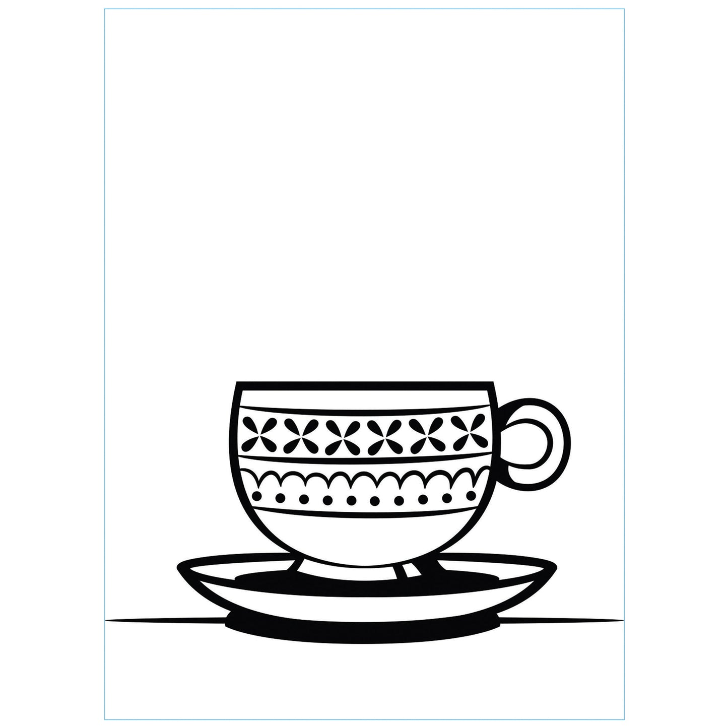 Vaessen creative • Prägefolder für Teetasse und Untertasse