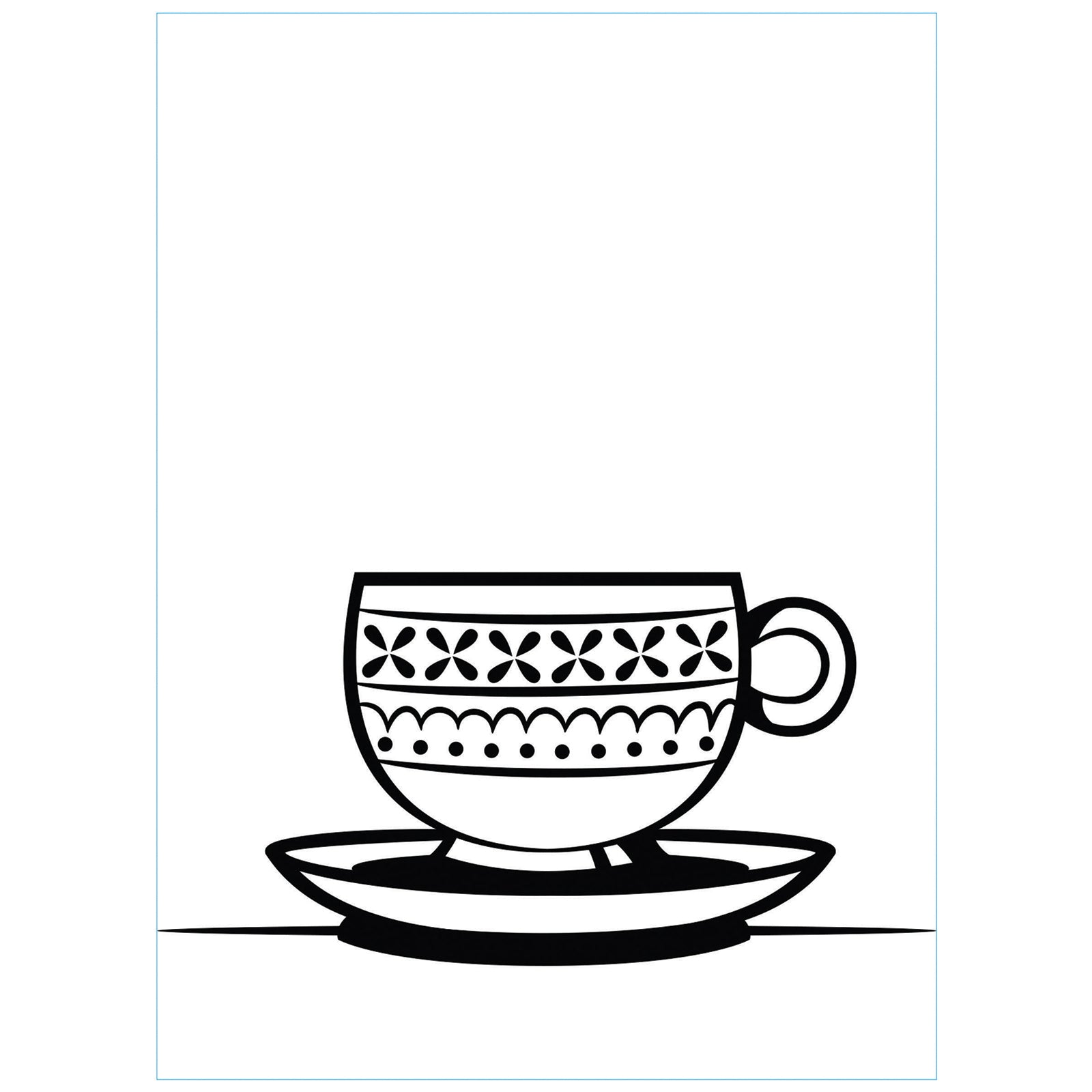 Vaessen creative • Prägefolder für Teetasse und Untertasse