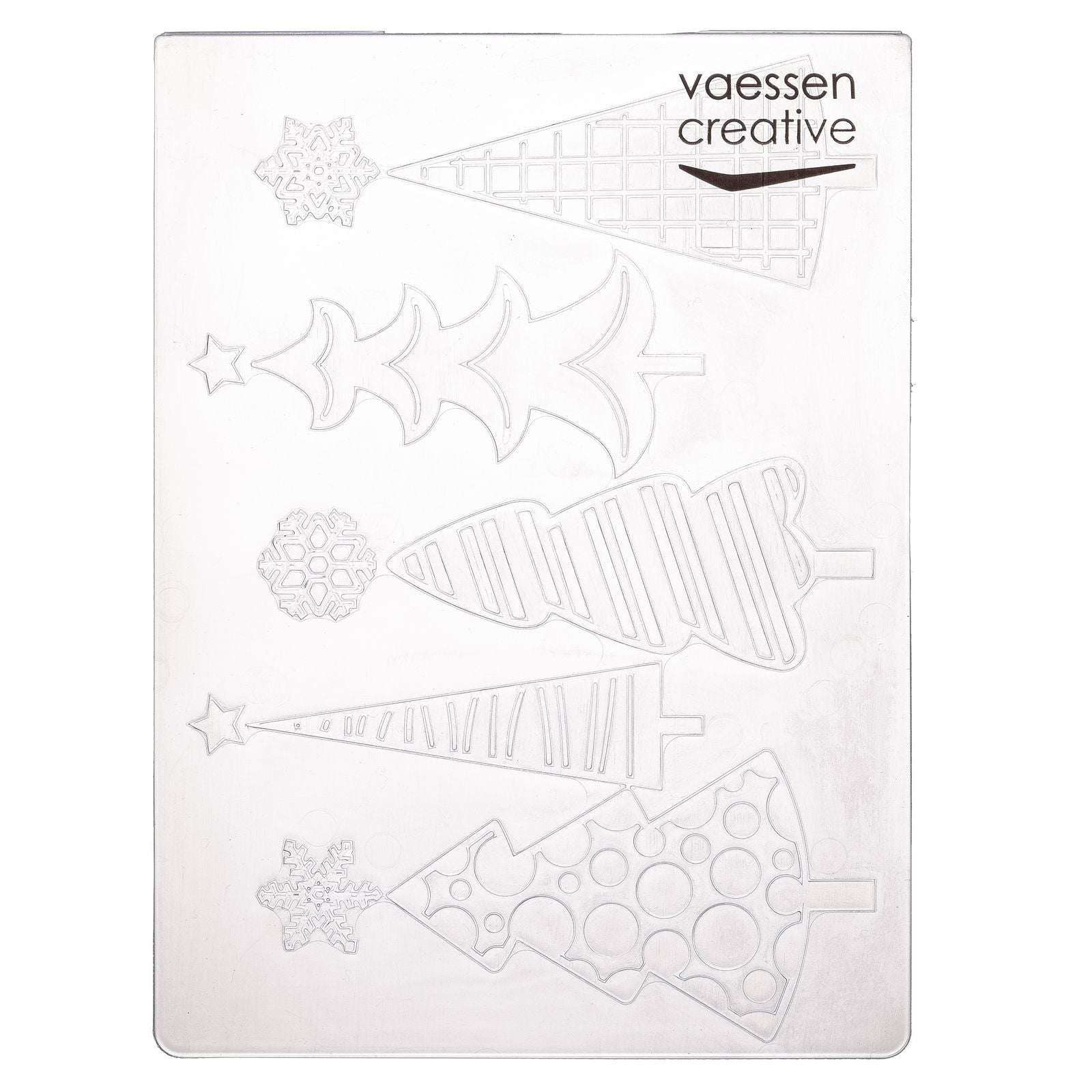 Vaessen creative • Prägefolder Weihnachtsbäume