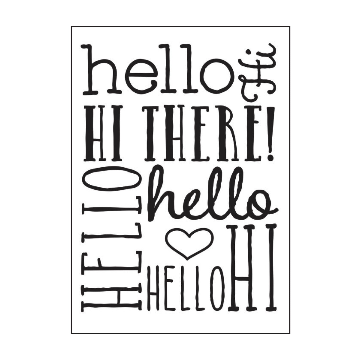 Vaessen creative • Prägeordner „Hallo Hintergrund“.
