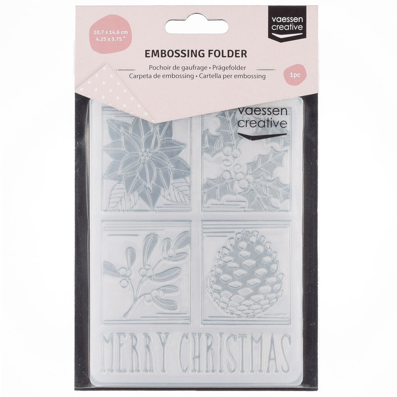 Vaessen creative • Prägefolder Weihnachtsetiketten