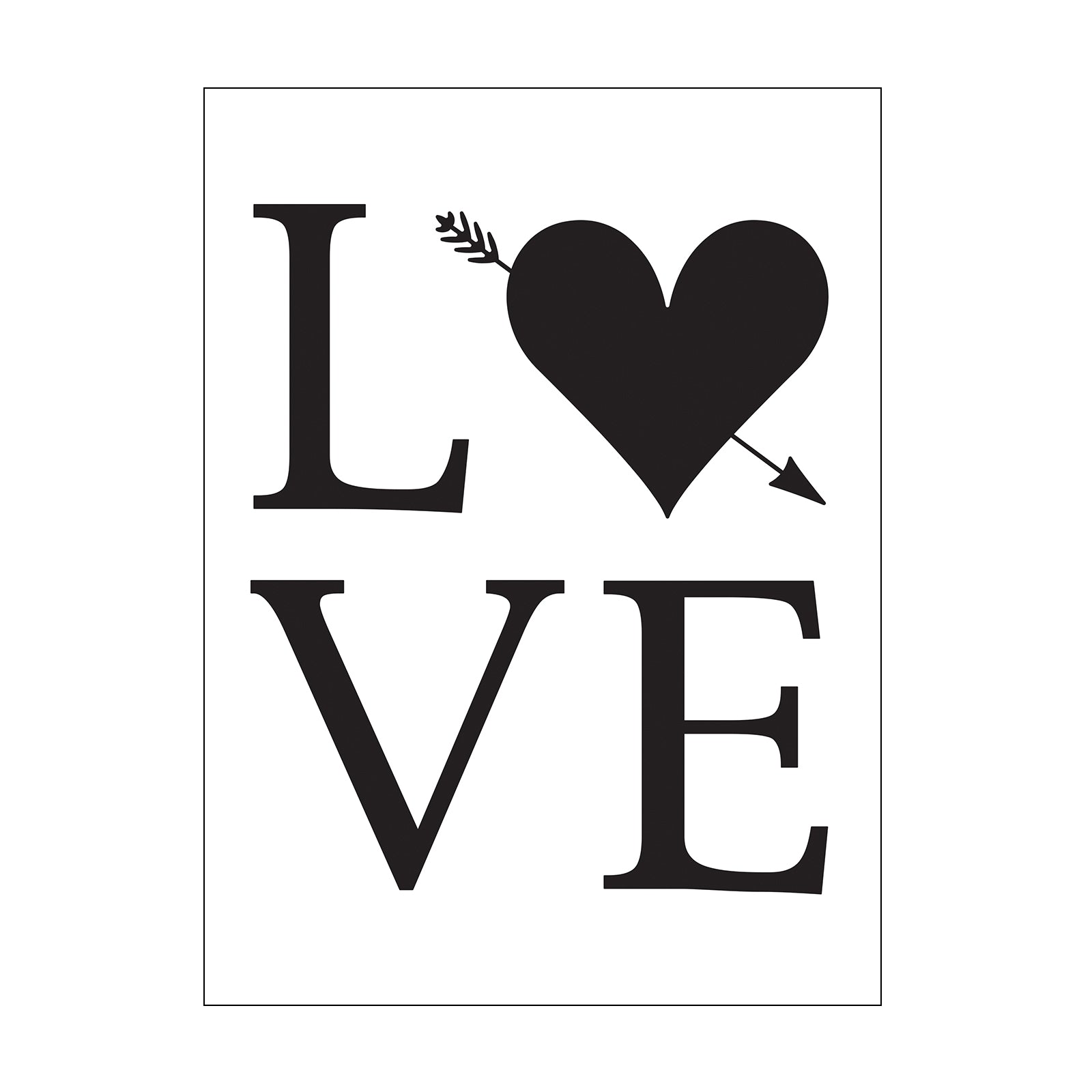 Vaessen creative • Prägeschablone Liebe