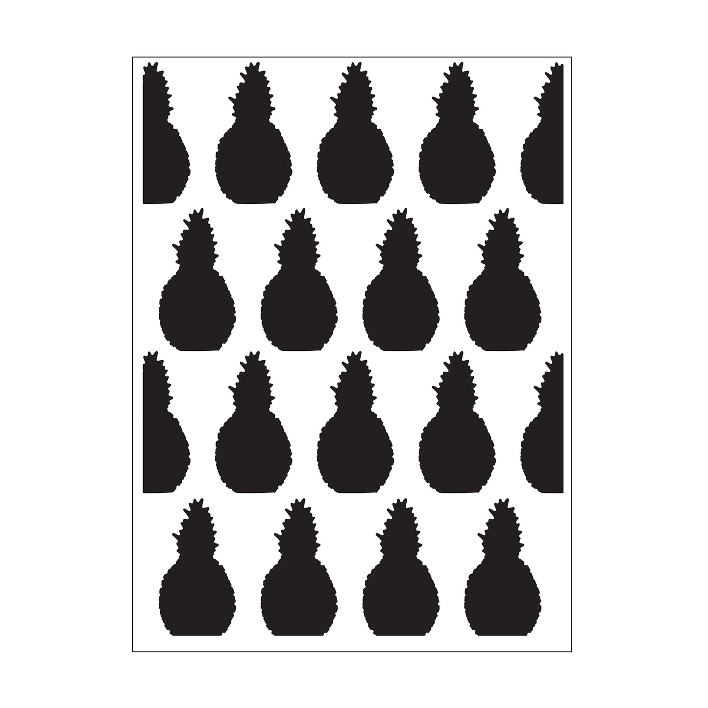 Vaessen creative • Prägeschablone Ananas