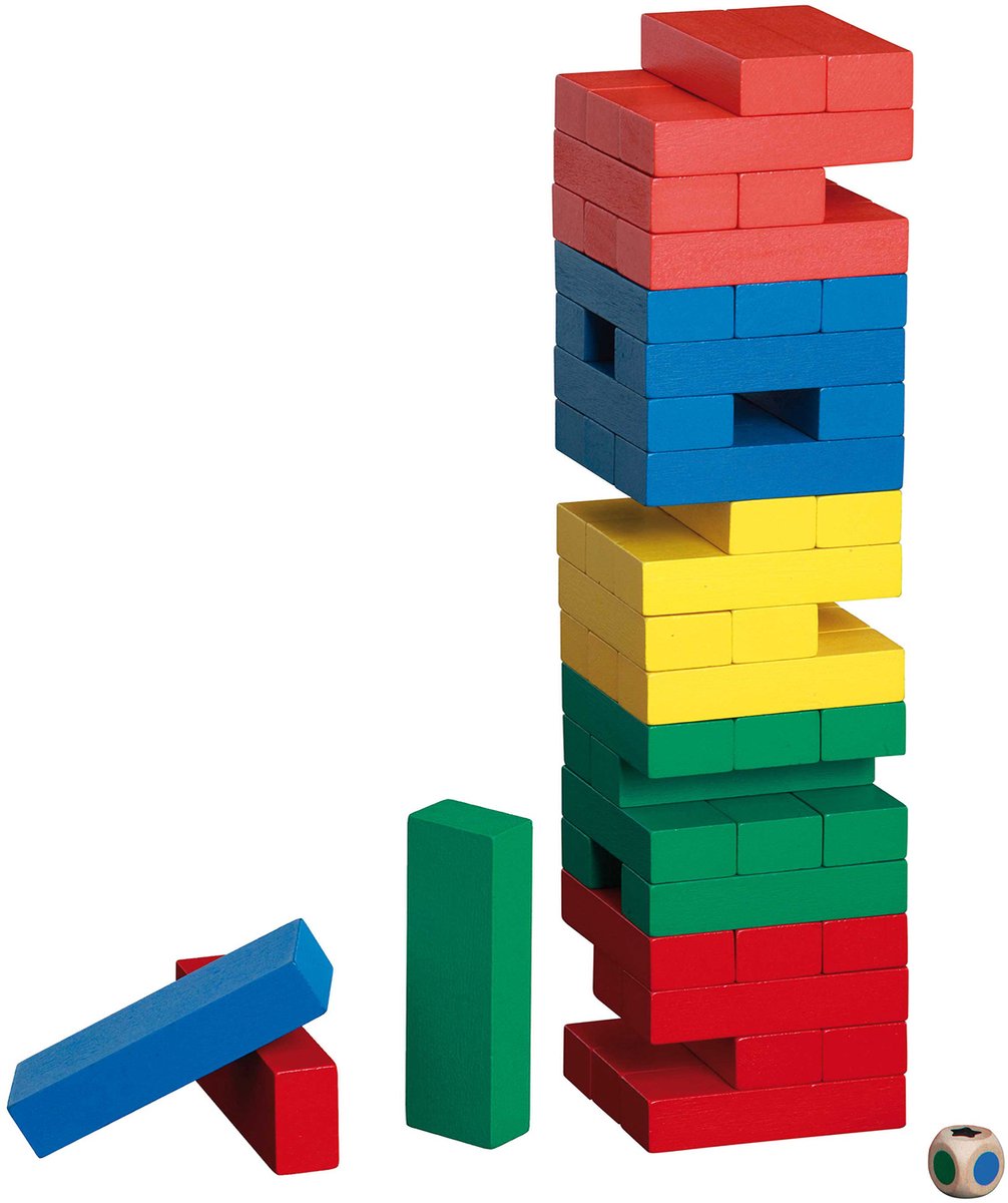 Philos Holzfallturm farbig 75x75x300mm