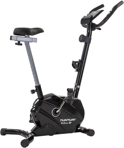 Tunturi Heimtrainer fitcycle 20 - Fitnessfahrrad - Fitnessfahrrad mit 8 Widerstandsstufen - ausgestattet mit Tablet-Halterung und Transporträdern