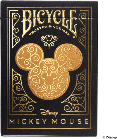 Bicycle Disney Mickey Black Gold – Spielkarten – Premium – Gold, Schwarz – Poker – Mickey Mouse – Ultimates – Sammlerstück