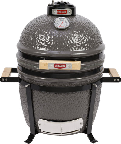 Grill Guru Kamado Barbecue Original kompakt ø33 cm ø13 Zoll – komplett – grau