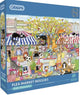 Gibsons Puzzle Flohmarkt Moggies 1000 Teile Katzen Tiere.