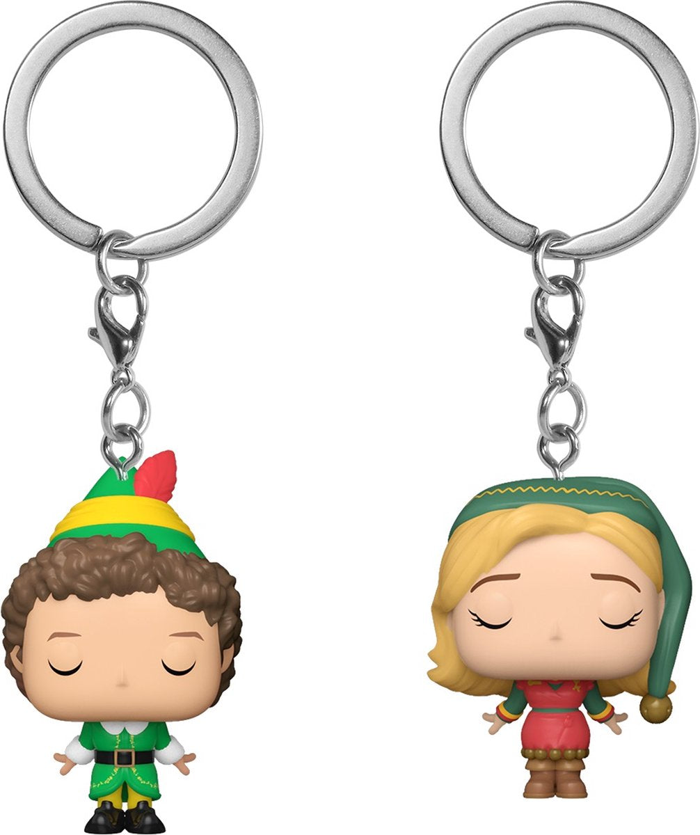 Funko Pocket Pop! Schlüsselanhänger 2er-Pack: Elf - Buddy Jovie