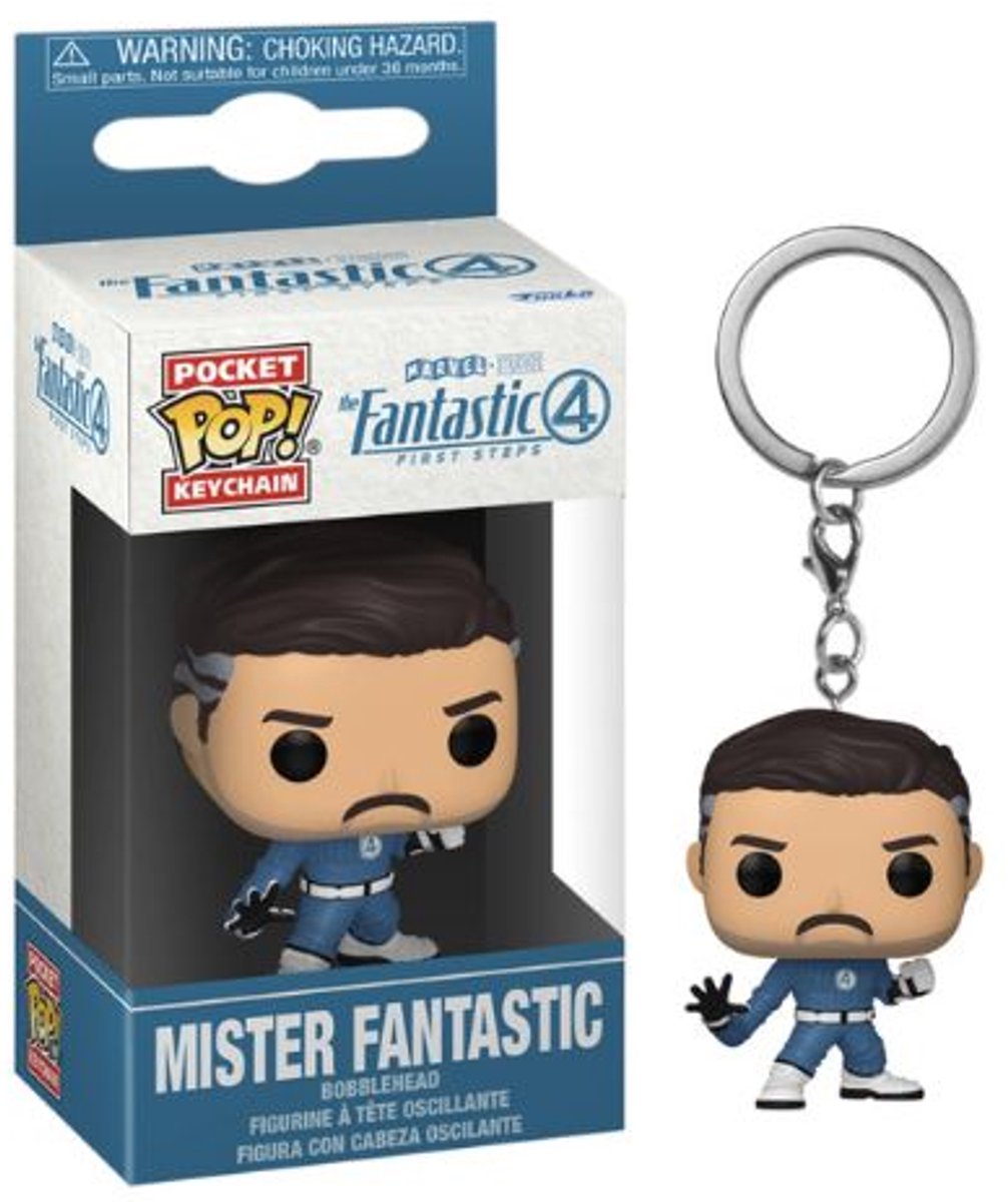 Funko Pocket Pop! Schlüsselanhänger Fantastic 4: Erste Schritte - Mister Fantastic