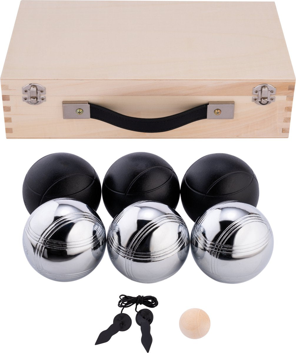 Jeu de Boules im Luxuskoffer, 6 Bälle