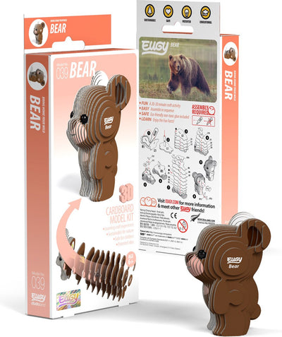 Eugy 3D-Puzzle – Bär – wilde Tiere – nachhaltig – alle sammeln – 6 Jahre