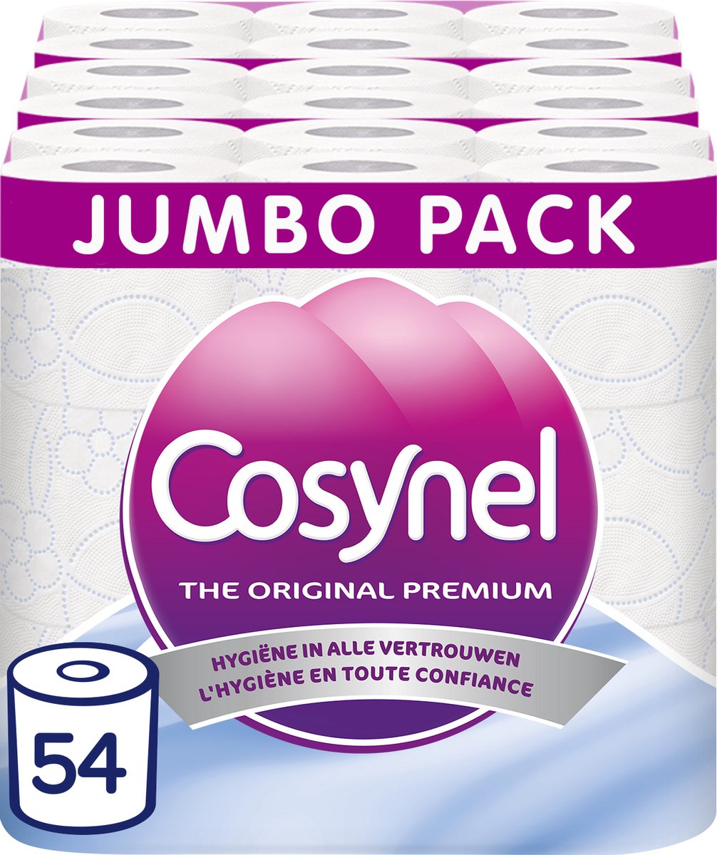 Cosynel Toilettenpapier – 54 Rollen – 3-lagig