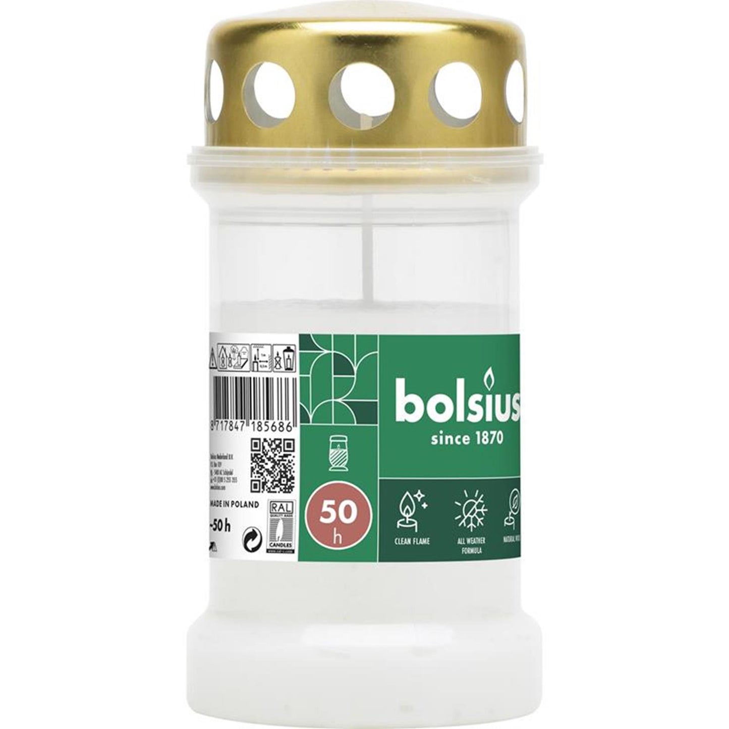 Bolsius Gedenkscreme mit Deckel