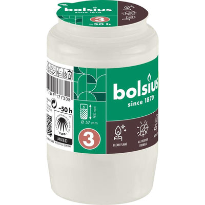Bolsius Grableuchte Compo Nr.3 weiß