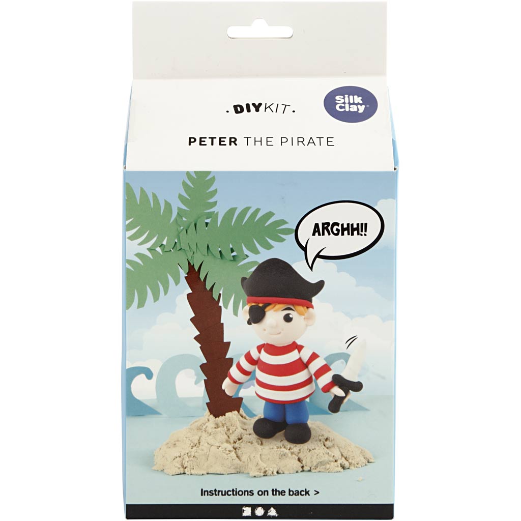 Lustige Freunde aus Silk Clay, Peter der Pirat, 1 Box