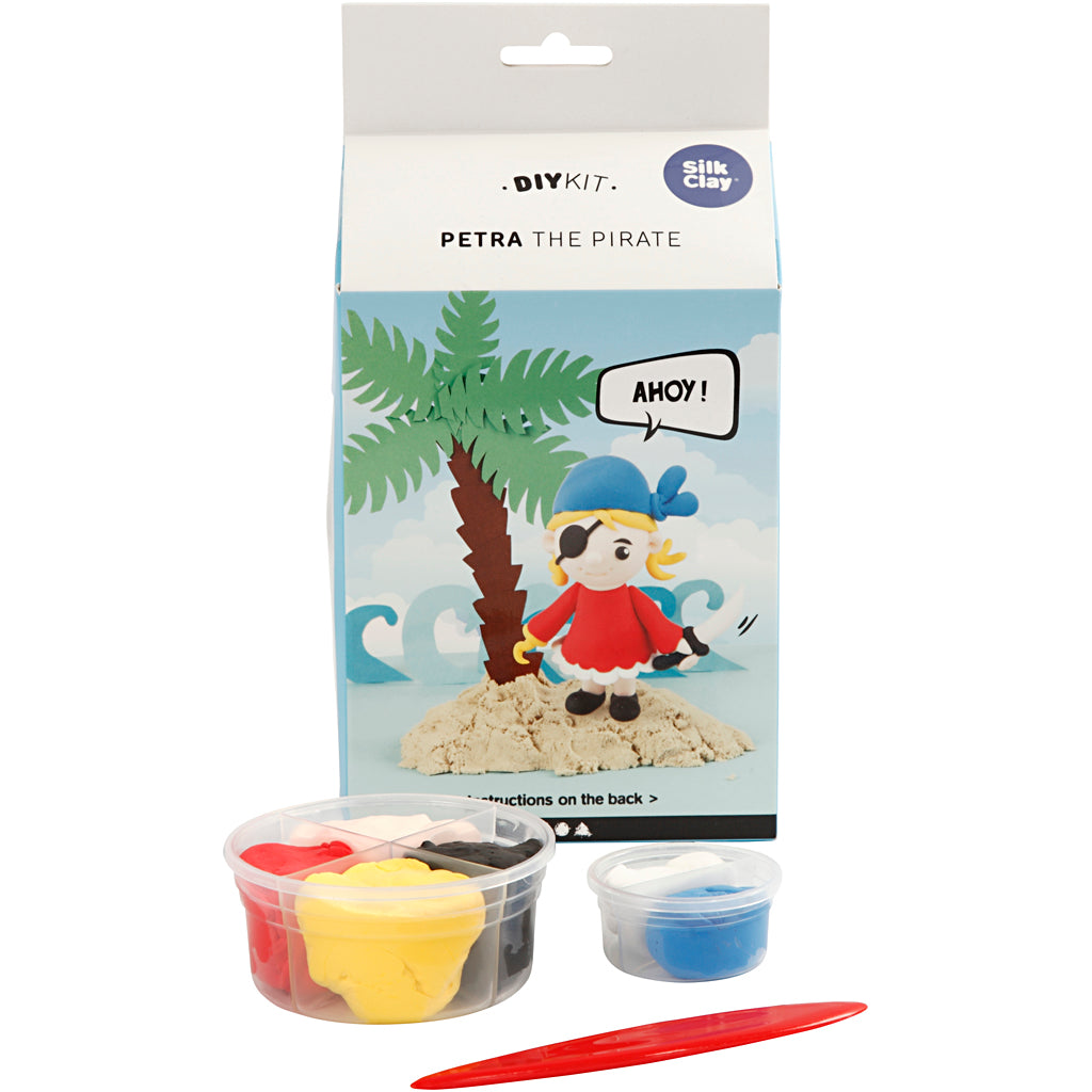 Lustige Freunde aus Silk Clay, Petra die Pirat, 1 Set