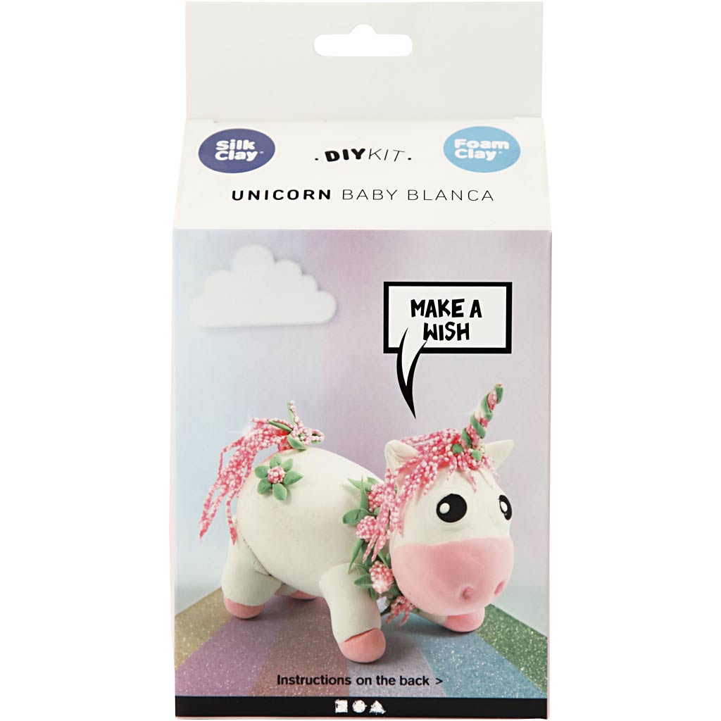 Silk Clay Funny Friends, Einhorn, rosa, 1 Box