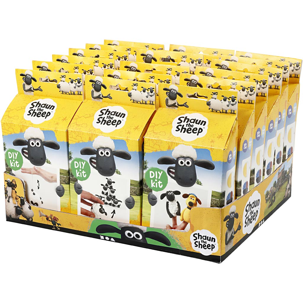Shaun das Schaf Thekendisplay mit Materialset, 18er Set 1 Box