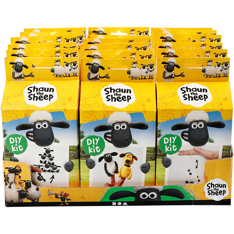 Shaun das Schaf Thekendisplay mit Materialset, 18er Set 1 Box