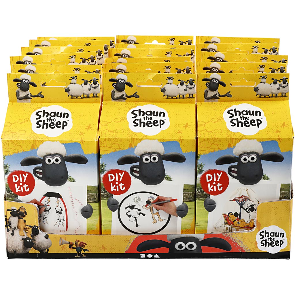Shaun das Schaf Thekendisplay mit DIY-Sets, 18 Set 1 Box