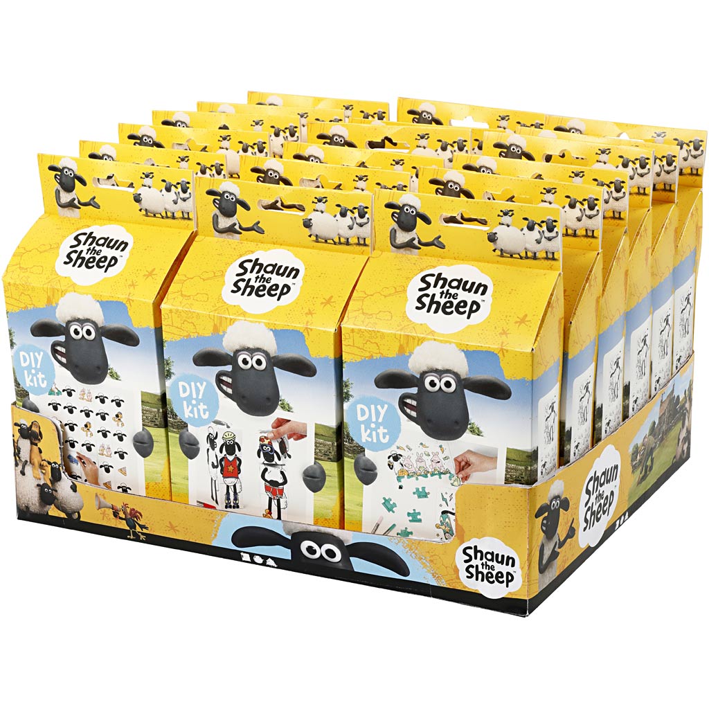 Shaun das Schaf Thekendisplay mit DIY-Sets, 18 Set 1 Box
