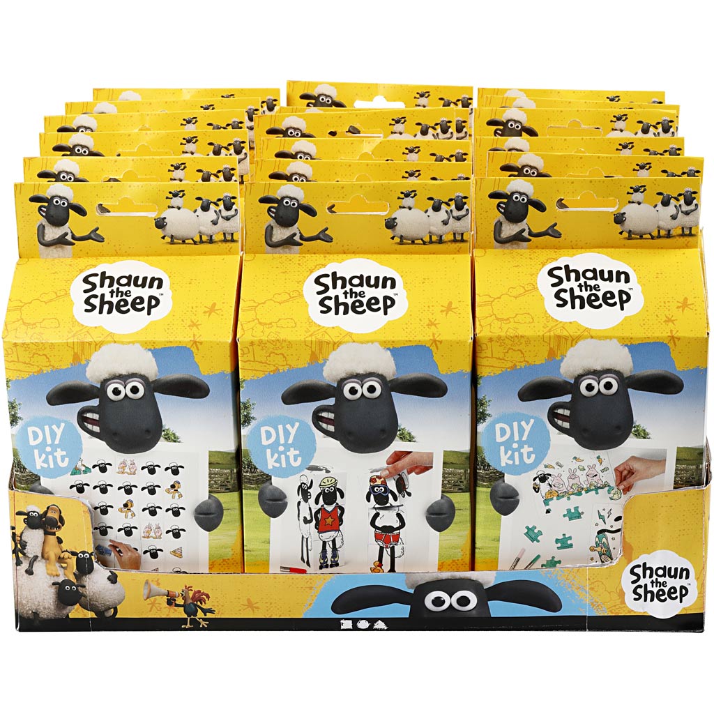 Shaun das Schaf Thekendisplay mit DIY-Sets, 18 Set 1 Box