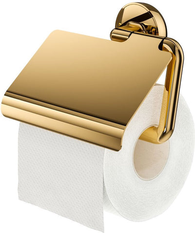 Tiger Cooper - Toilettenpapierhalter ohne Klappe - Toilettenpapierhalter - ohne Bohren - Bohren oder Kleben - Gold