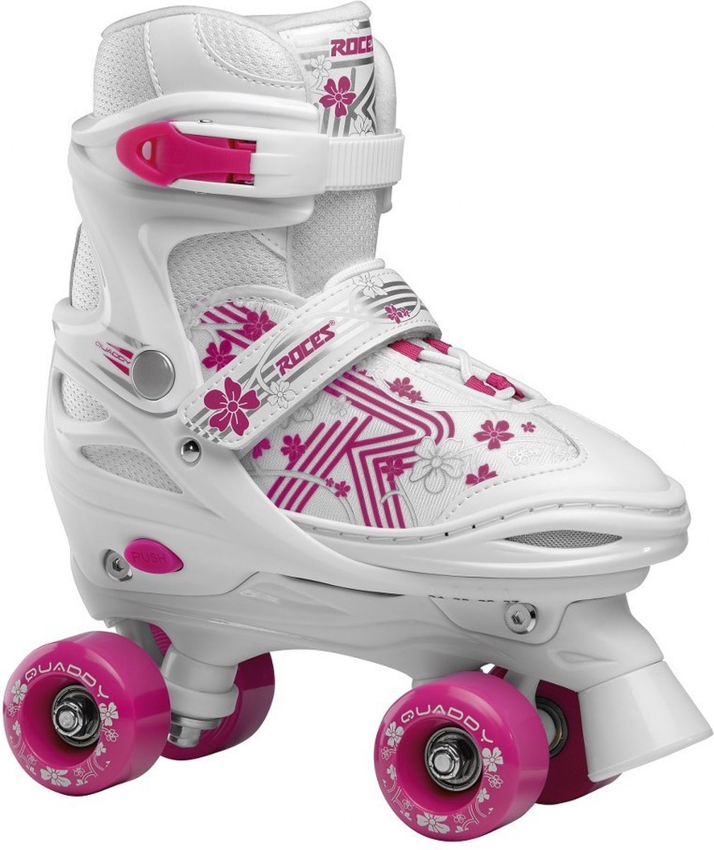 ROCES Quaddy 3.0 Roller Skates Girls Weißrosa Größe 26-29