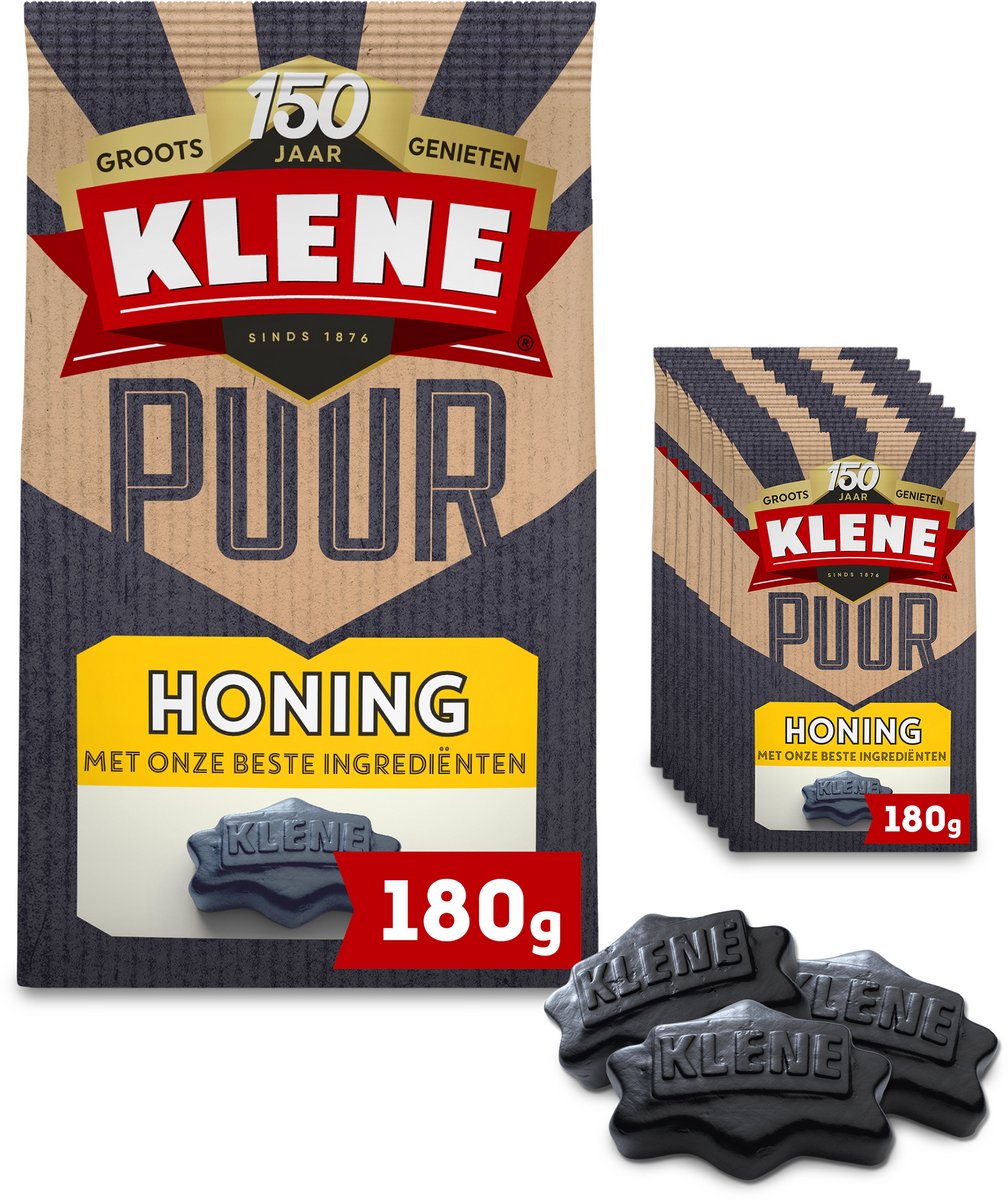 Klene reiner Honig - Lakritze - Honig - 8x180g