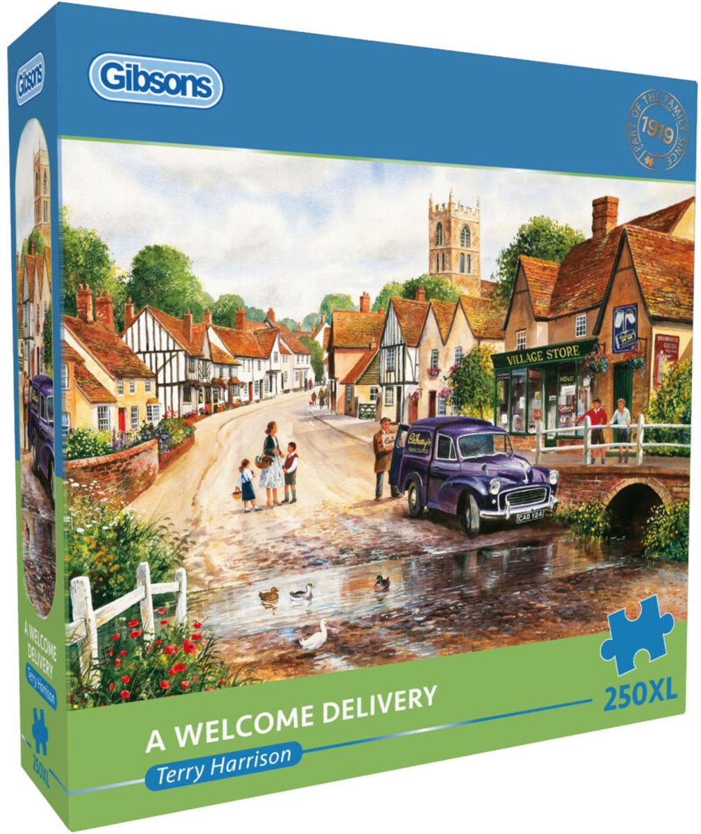 Gibsons Puzzle für Erwachsene, willkommene Lieferung, 250 XL, extra groß.