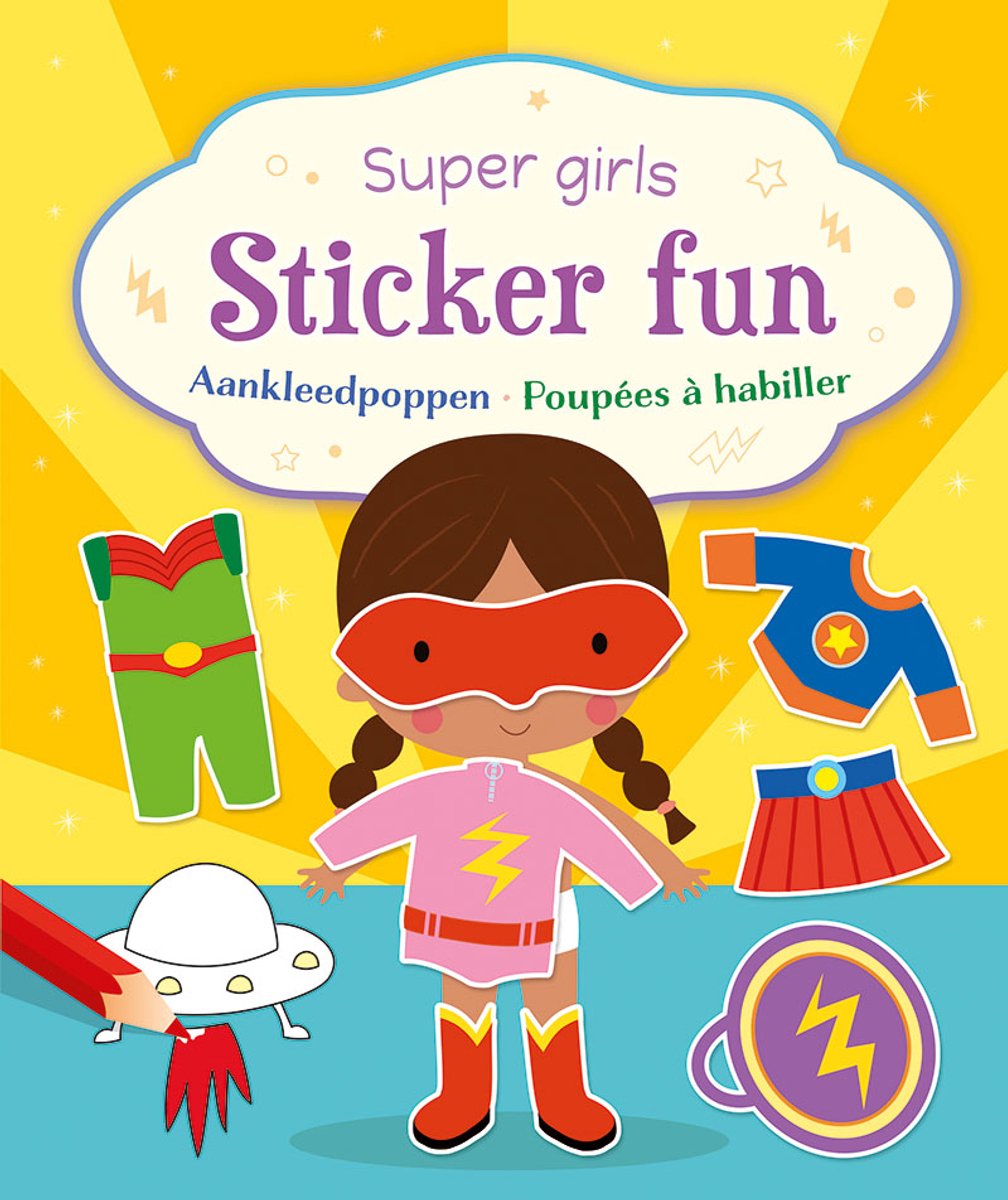 Deltas Super Girls Sticker Fun Dressing Dolls Sticker Book