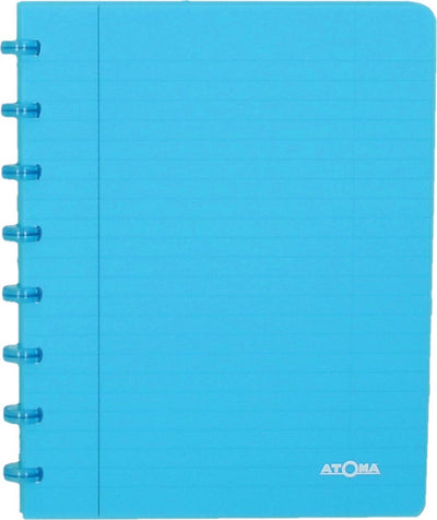 Atoma trendiges Notizbuch, ft A5, 144 Seiten, kariert 5 mm, transparent türkis