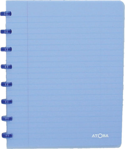 Atoma trendiges Notizbuch, ft A5, 144 Seiten, kariert 5 mm, transparent blau 1 Stück