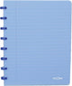 Atoma trendiges Notizbuch, ft A5, 144 Seiten, kariert 5 mm, transparent blau 1 Stück