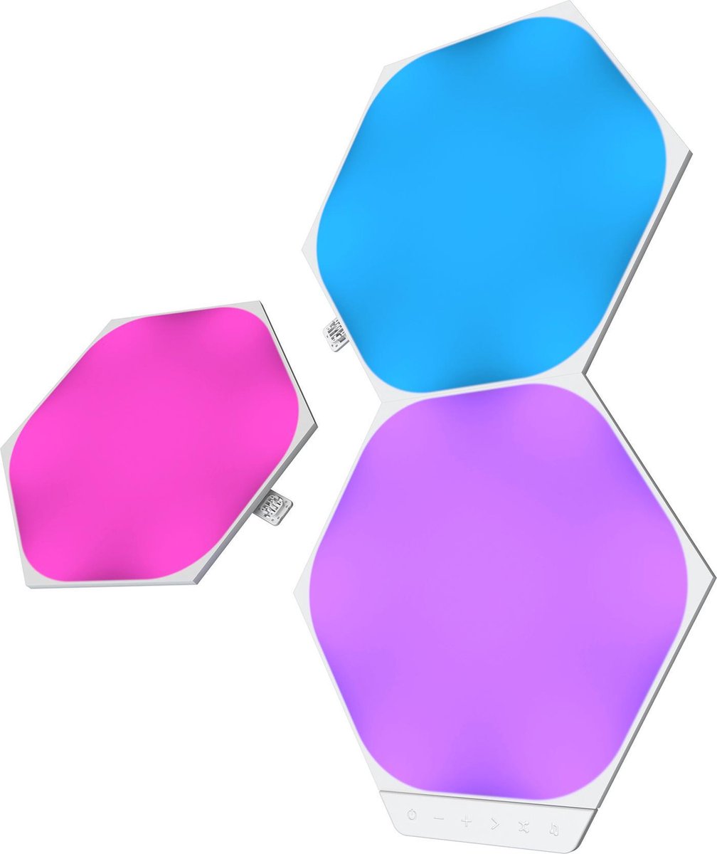 Nanoleaf Shapes Hexagons Erweiterungspaket – 3 Panels – intelligente Beleuchtung – Siri, Google, Alexa