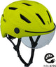 BBB Cycling Move Faceshield transparenter E-Bike-Helm – Speed-Pedelec-Helm – Elektrofahrrad – Moped – Neongelb – Größe L – BHE-57