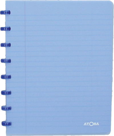 Atoma trendiges Notizbuch, ft A5, 144 Seiten, liniert, transparent blau 1 Stück