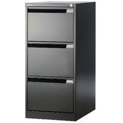 Hängeregistraturkommode Bisley 47x62,2x101,6cm Traggewicht 35k schwarz 3 Schubladenverschluss