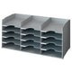 Offenes Fächerset Fast Papeflow 3 x 5 67,4 x 31,3 x 32,7 cm hellgrau