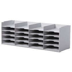 Offenes Fächerset 4 x 5 67,4 x 31,3 x 32,7 cm hellgrau