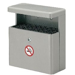 Butt Snuffer Stahlplatte 39 x 45 x 20 cm, grauer Shelter Butt Grill