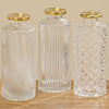 Boltze Home Vase Adore ø5x13cm aus transparentem Glas