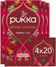 Pukka Tee Winterwärmer Rooibos – 80 Teebeutel – Bio-Kräutertee – 4 x 20 Beutel – Tee-Vorteilspackung
