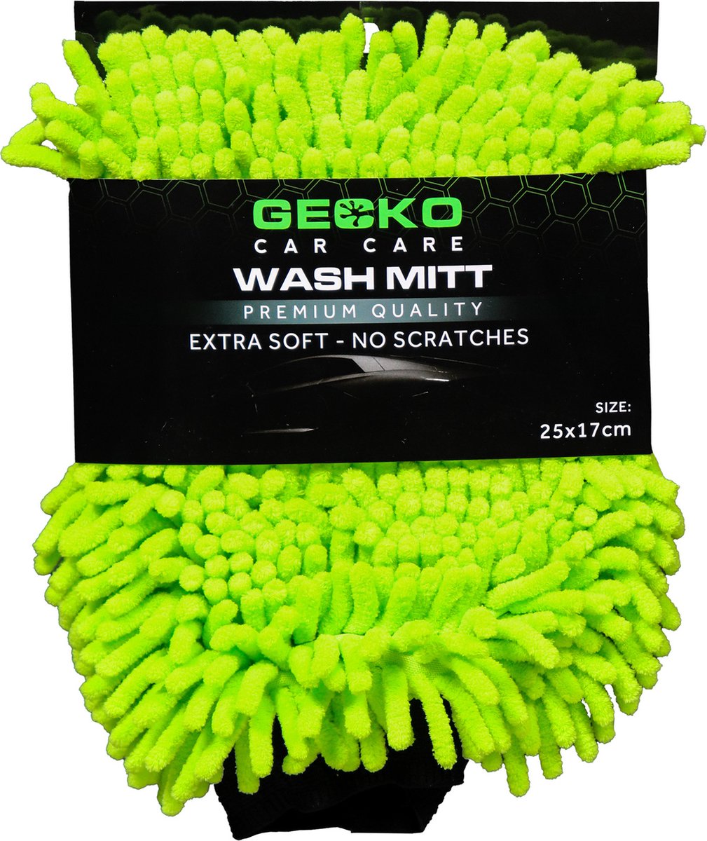 Gecko Autopflege Gecko 2-in-1 Mikrofaser-Waschhandschuh 25x17cm