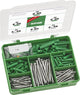 Spax Indoor-Sortiment, Schrauben-Set mit 2 Größen + Dübel, 200-teilig, Senkkopf, T-Star Plus, Wirox – 5000009100109