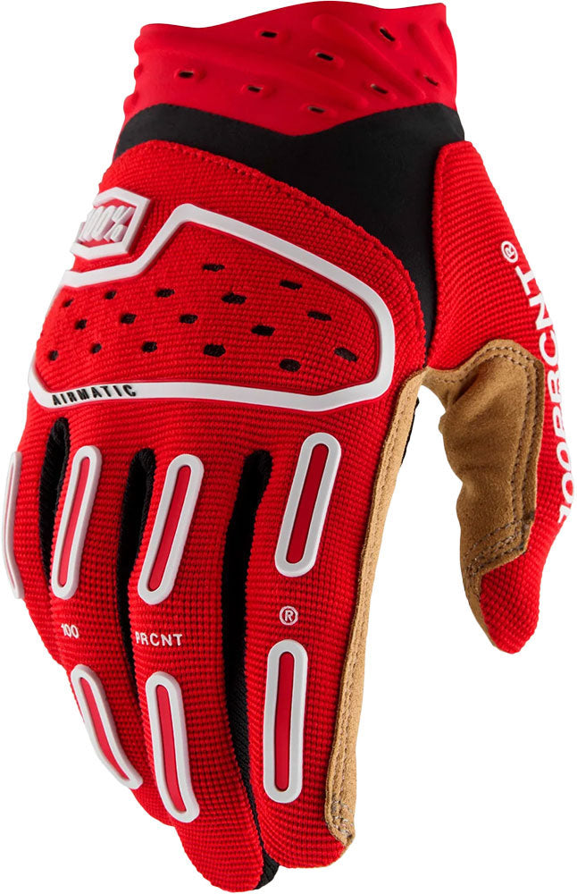 100 % Airmatic 2 – MTB-Handschuhe rot schwarz | s