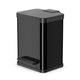 Hailo Hailo 0622-260 Öko Duo plus M Pedal Bin 2x 9l Silber Schwarz