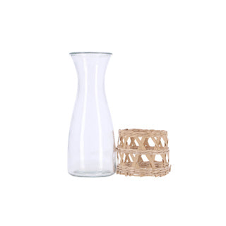 Karaffe mit Rattan 1200 ml